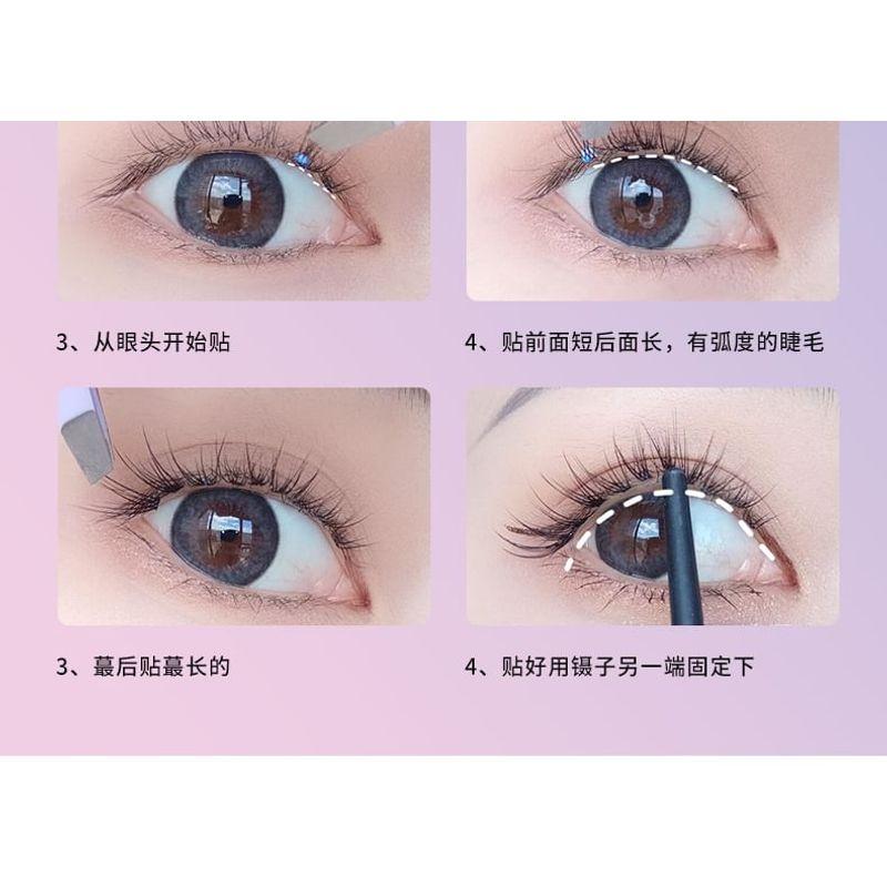 Mogugu - Kleberlose Multipackung Wimpernbüschel