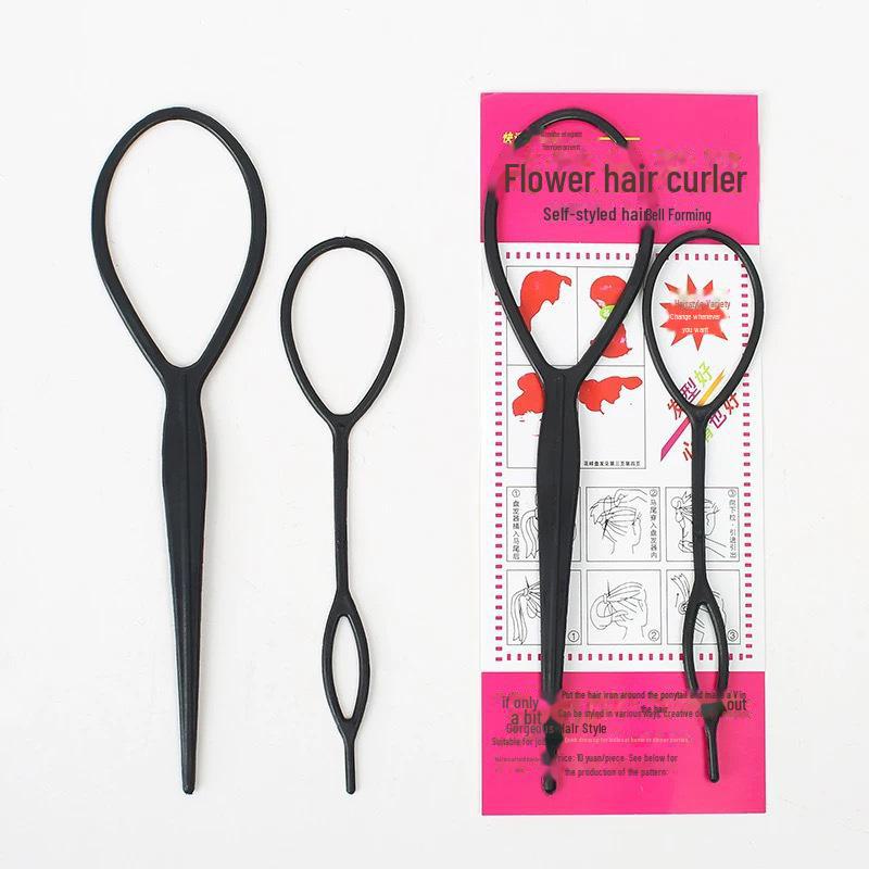 

Набор аксессуаров для волос из 4 предметов: Шпилька, вытягиватель, палочка, расческа, бигуди