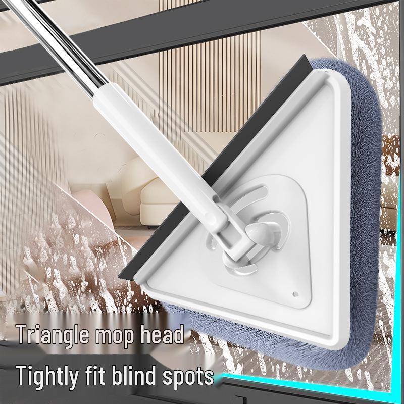 2024 Extra Long Handle Triangle Mop for Glass, Wall, and Ceiling Cleaning