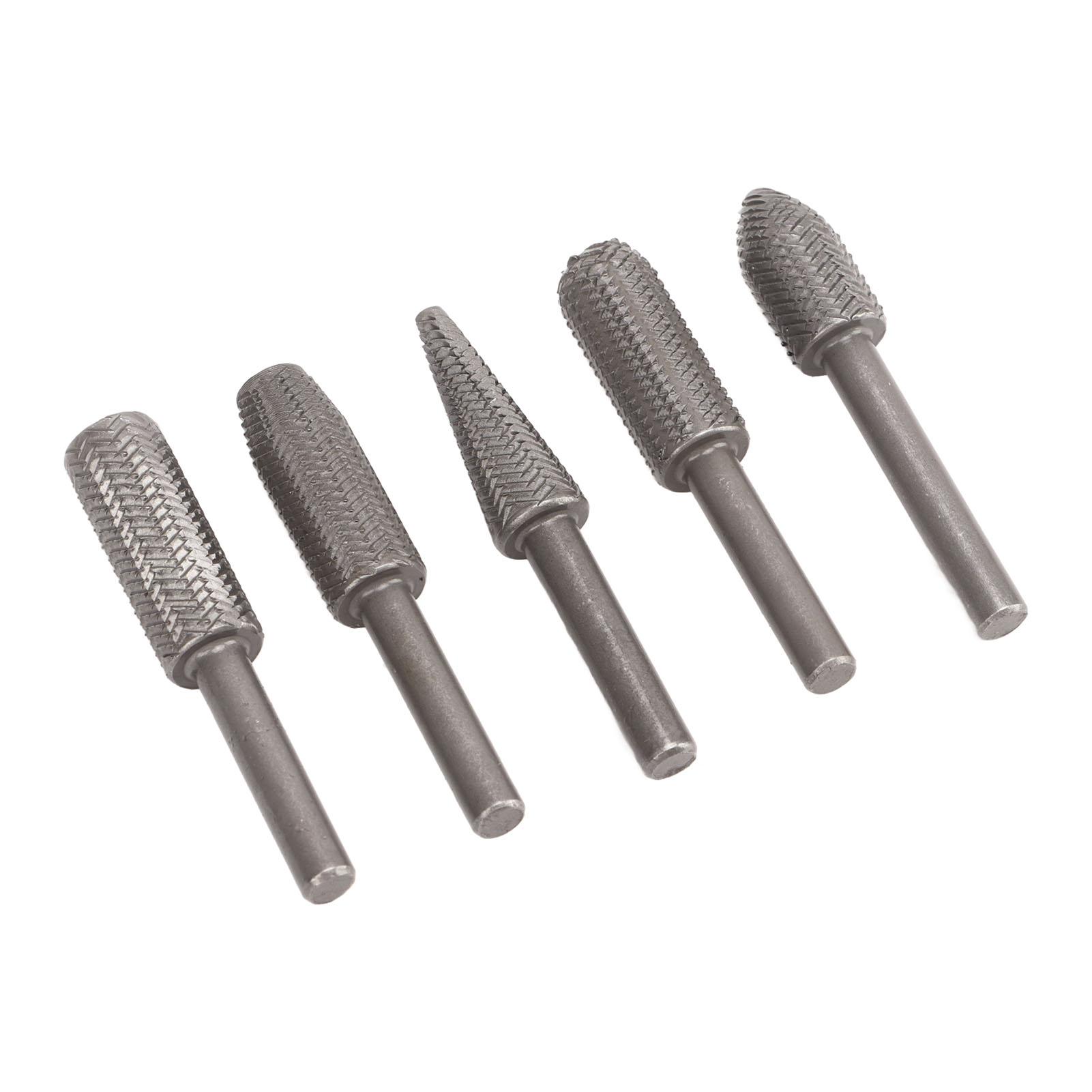 

Набор из 5 насадок для шлифовальной машины из сплава вольфрамовой стали с хвостовиком 6 мм для вращающихся рашпилей по дереву и резине