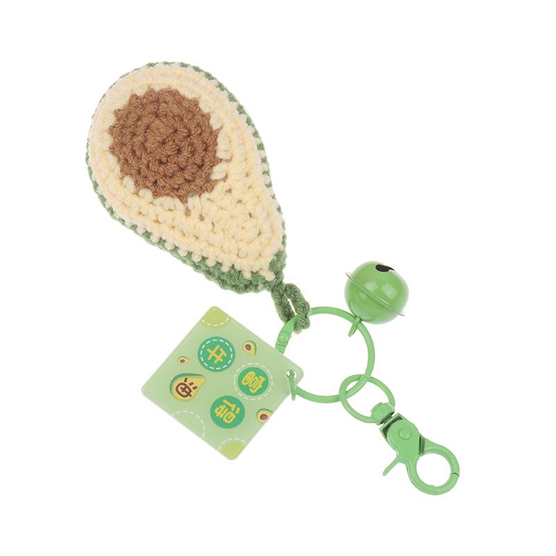 Avocado Lavorazione a Uncinetto di Lana Frutta Ciondolo Portachiavi Per Insegnante Regalo Simbolico Compagno Regalo a Mano Accessori Regalo Ingrosso