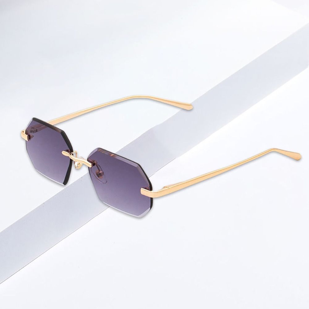 Vision Care Sun Glasses Lightweight Men UV400 Eyewear Personalized Frameless Sunglasses Selfie