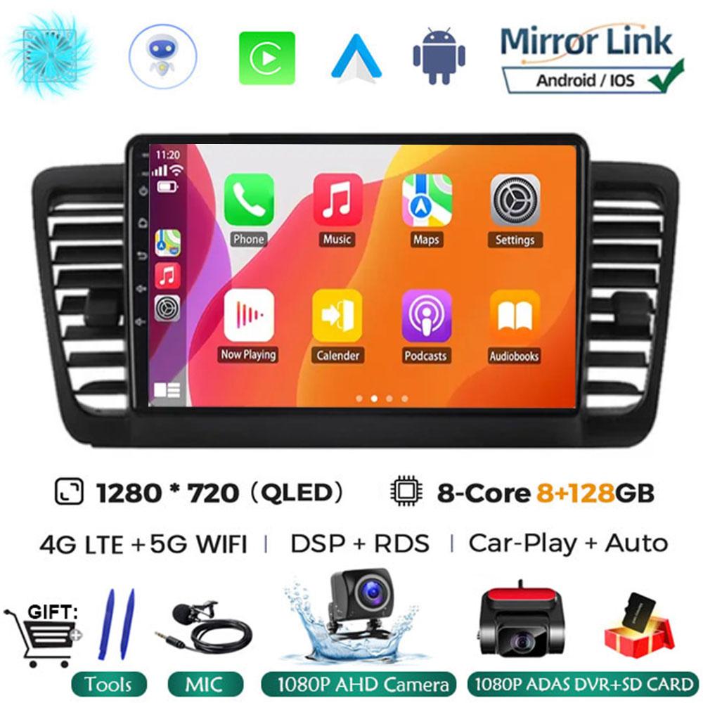 Android 14 For Subaru Outback 3 Legacy 4 2003 - 2009 Car Radio Multimedia Video Player Carplay Autoradio Navigatore NO 2Din