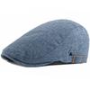 HT4737 Mens Berets Women Spring Summer Breathable Linen Beret Cap Artist Painter Beret Hat Male Female Adjustable Ivy Flat Caps