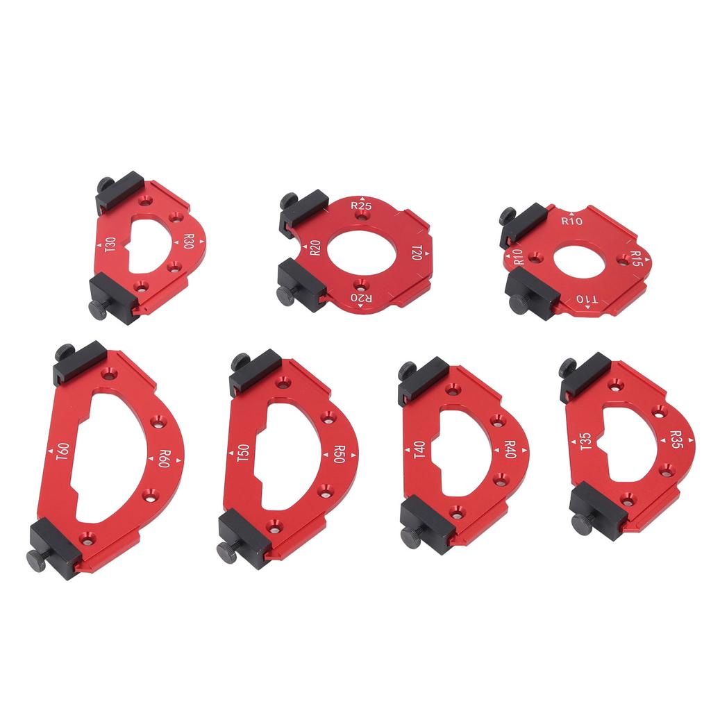 Table Corner Router Jig Set Trimming Machine Aluminium Alloy Router Radius Template Kits Woodworking