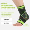 1PC 3D Pressurized Bandage Ankle Support Wrist Sports Gym Badminton Ankle Brace Protector Foot Strap Sleeves Belt Elastic