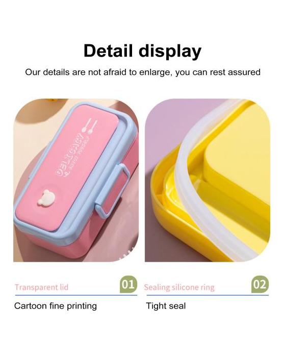 700ML Bento Lunch Box Mahlzeit Prep Lebensmittel Lagerung Container Frische Erhaltung Lunchbox