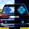 Baby On Board Stickers for Cars,Super Strong Reflective Classic Baby Caution Decals and Stickers 4.7 * 4.7in Car Window Bumper Safety Warning Sign