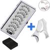 Two Pairs of Magnetic False Eyelashes with Curler - No Glue Needed, European & American Thick Style.