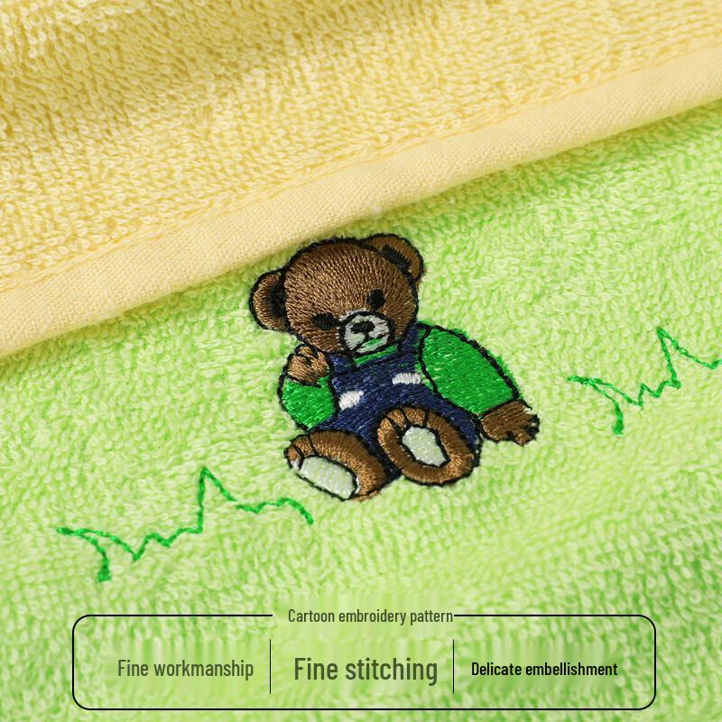 Jinhao Pure Cotton Class A Kids Face Towel 5-Pack