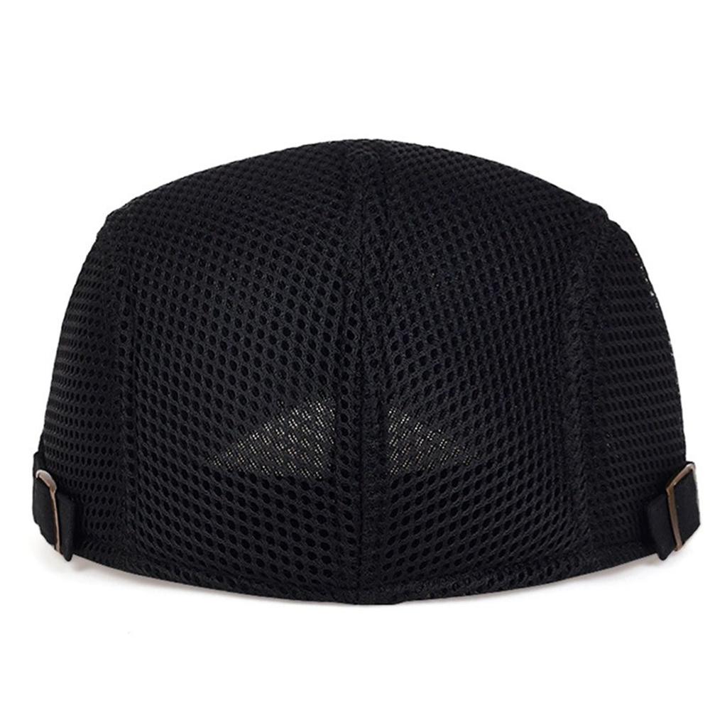 Men Mesh Newsboy Caps British Painters Hats Spring and Summer Ventilate Berets Adjustable Flat Cap Hip Hop Berets