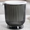 Breathable Plant Pot Self Watering Plastic Flower with Water Reservoir Easy Care Indoor Planter Wick Ropes Modern for Home Office Desktop Low