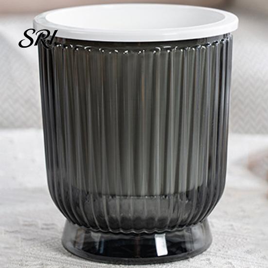 Breathable Plant Pot Self Watering Plastic Flower with Water Reservoir Easy Care Indoor Planter Wick Ropes Modern for Home Office Desktop Low