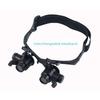 Headband Led Light Glasses Magnifier 10x 15x 20x 25x Dual Eye Loupe Lens For Watchmaker Jewelry Optical Lens Glass Magnifier