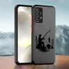 Phone Cover Case for Samsung Galaxy A73 A33 A56 A55 A35 A53 A14 A23 A52S A72 A17 A52 A54 A16 A15 A34 A36 Cartoon Forest Fishing