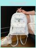 Cute Bear Backpack For Girls And Women Pu Cartoon Printed Daypack For School And Casual Use