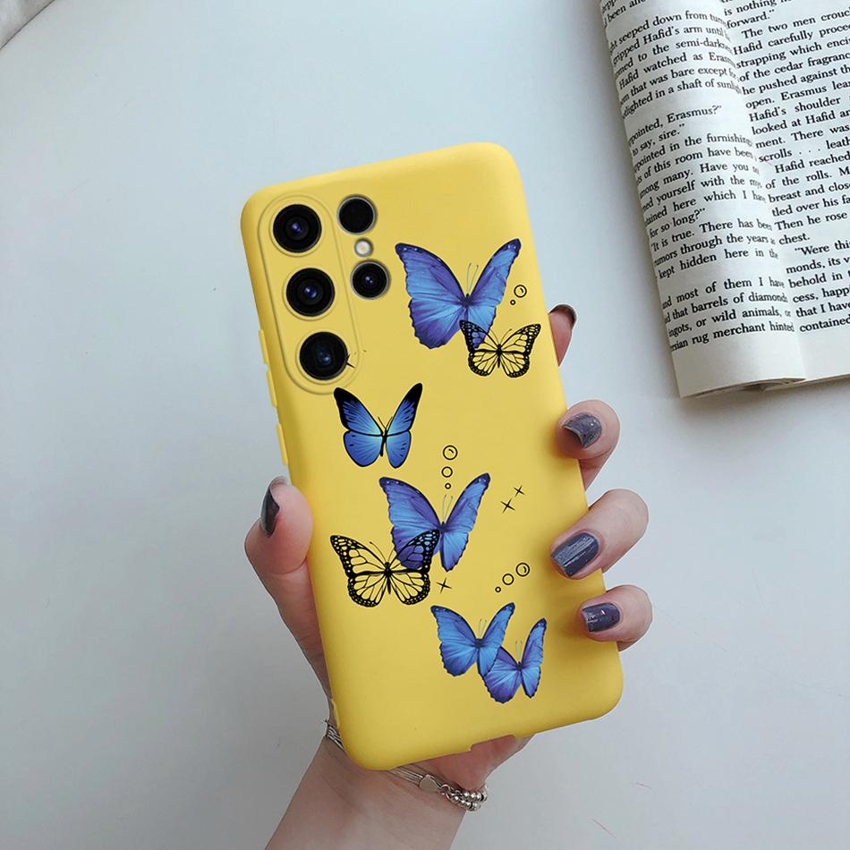 For Samsung Galaxy S24 Ultra Case S24 Plus Sunflower Girl Painted Soft Silicone Phone Case For Samsung S24 Ultra S 24 S24+ Shell