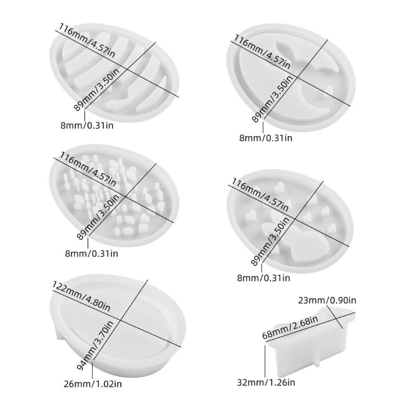 Easter Eggs and Rabbit Lantern Silicone Molds Table Decorative Ornament Mold for Crafting Ornament and Home Decors