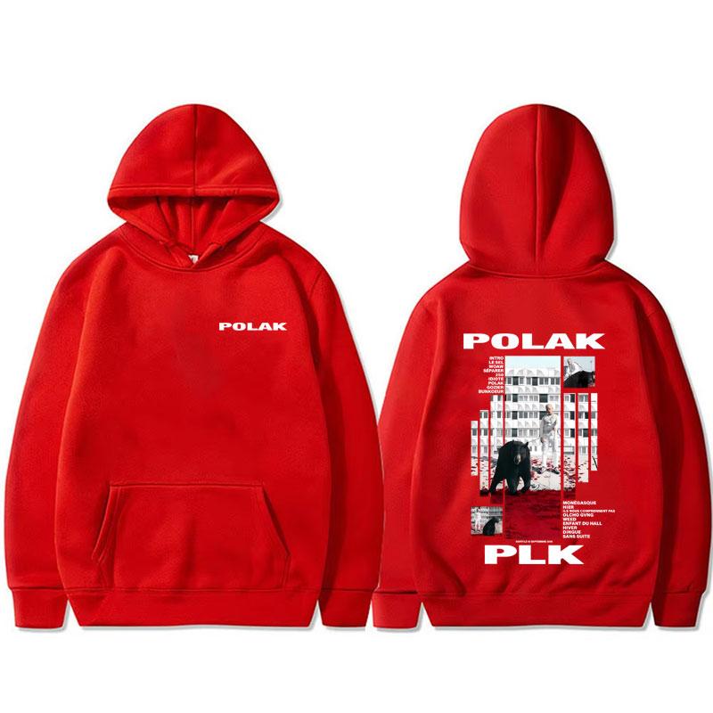 Rapper Plk Polak Graphic Hoodie Man Vintage Casual Oversized Pullover Men's Women's Hip Hop Fashion Pop Music Hooded Sweatshirt