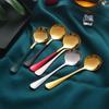 1010 Stainless Steel Titanium-Plated Multifunctional Spoon: Ideal for Desserts, Coffee, Soup, Kids, Household, or Hotel Use
