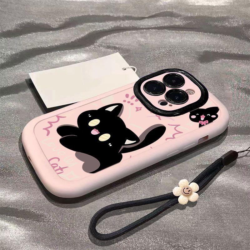 Applicable To Iphone11promax Mobile Phone Case Silicone Puff Case 11 Huawei 11 All-inclusive Ins Wind Surprise Cat