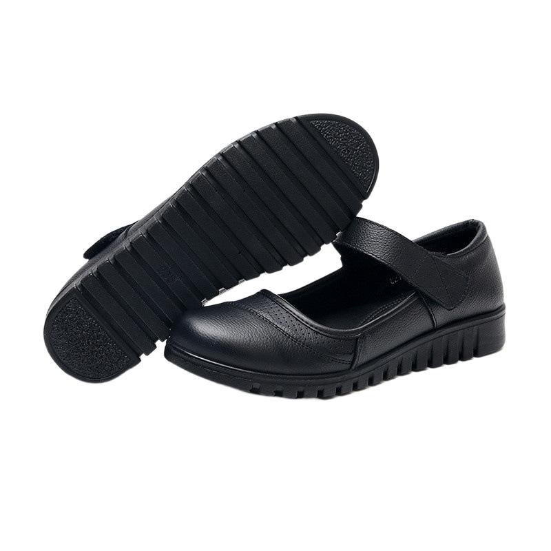 Hot-selling middle-aged and elderly mother shoes cowhide women's single shoes casual and comfortable four-season single shoes 2025 direct sales