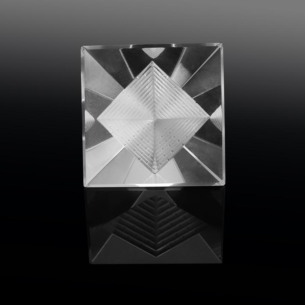 Crystal Crystal Pyramid Figurine Clear Pyramid Ornament Orgone Pyramid Decoration  Home Decoration