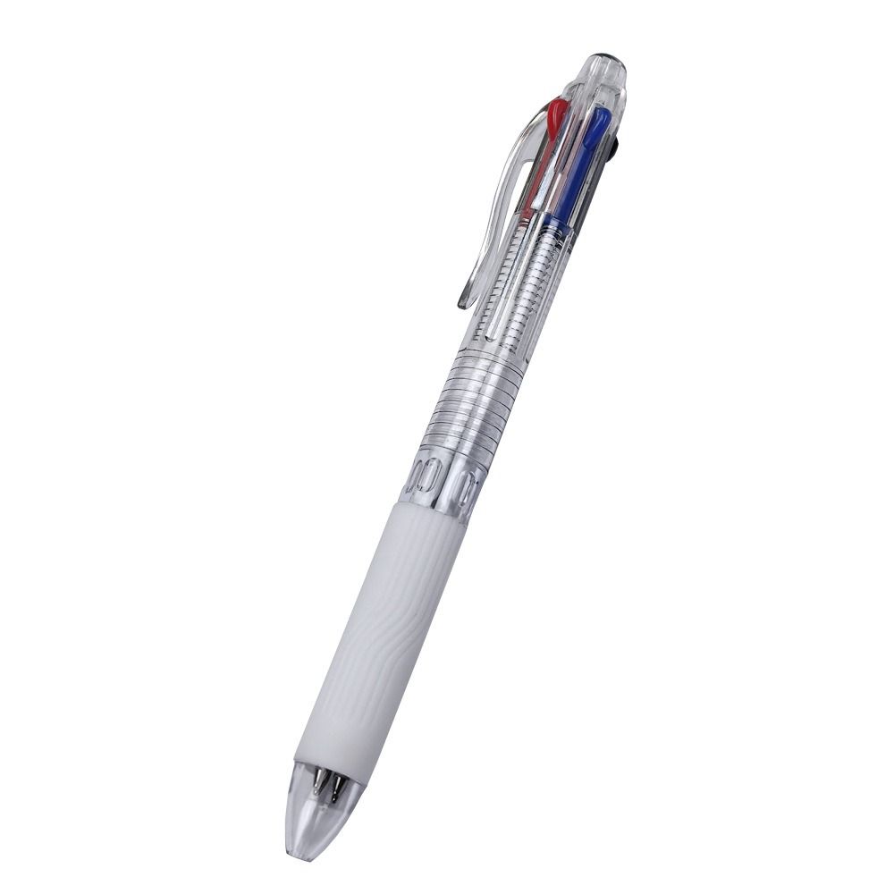 Four-color Ballpoint Pen Transparent Rod Multi-color Writing Pen New Gel Pen  School Office