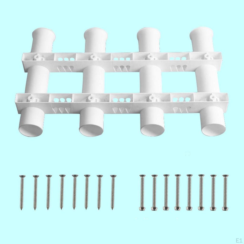 Angelrutenhalter für Boote - Hält 4 Ruten sicher