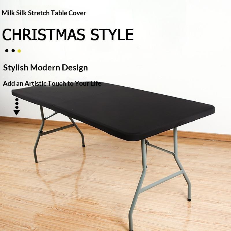Spandex Tablecloth Elastic Fitted Stretch Rectangular Tablecloth Washable And Wrinkle Resistant Patio Table Cover
