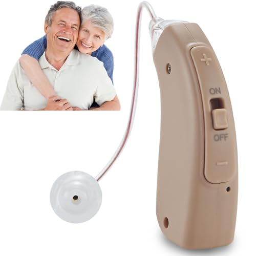 Rechargeable Ear-Hook Hearing Amplifier for Seniors - Elctrtici Digital Hearing Amplifier, Binaural Hearing Amplifier, High Sound Quality, 4 Frequency