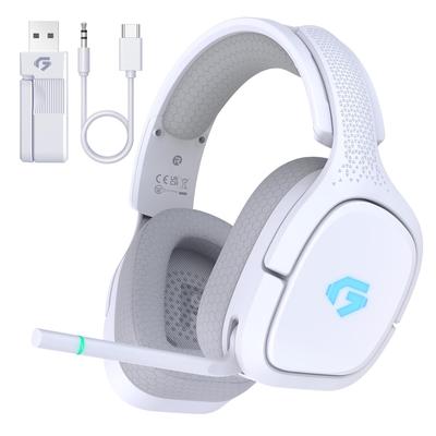 Headset para Jogos Conexão Fones de Ouvido Sem Fio Baixa Latência Drivers de 50mm Baixa Latência Headset PS5 40H Função Rotativa com Ajuste Rotativo Compatível com