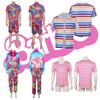 New Cross-border Movie Barbie Cos Costume For Barbie Ken Punk Style Jacket Moisture-wicking Fabric