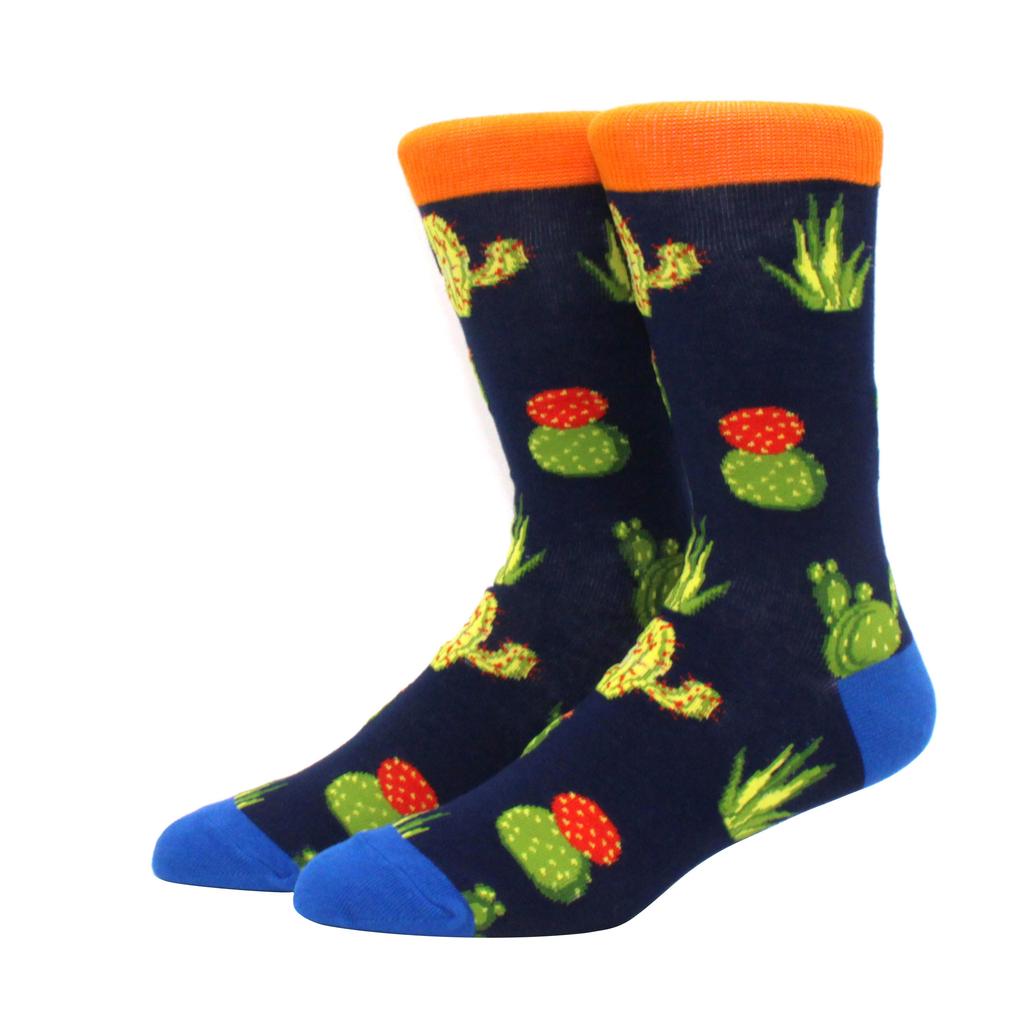 New Hiphop Cotton Men Socks Harajuku Happy Funny Animal Flamingo Penguin Chili Dress Socks for Male Wedding Christmas Gift