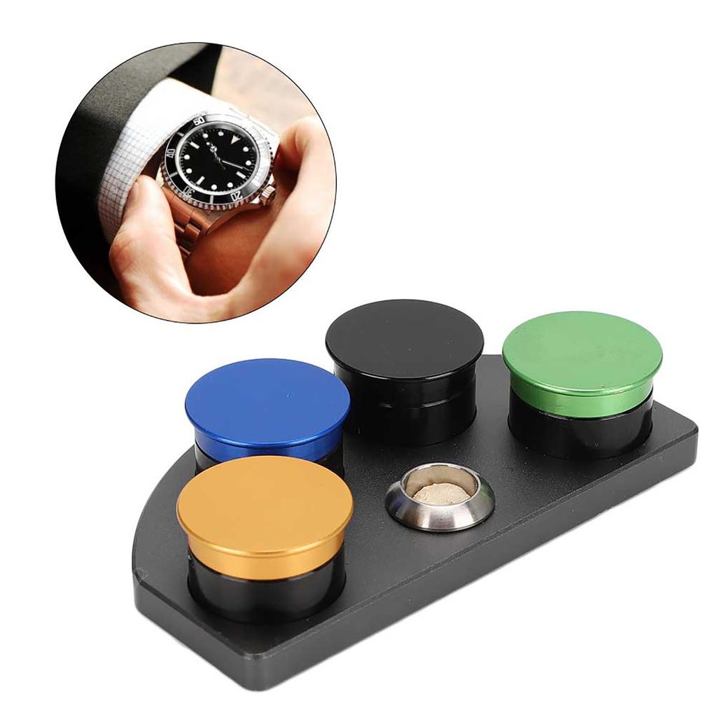 Watch Oil Dip Tool 4 Dish Watch Oiler Dish Watch Repairing Accessory for Watchmakers