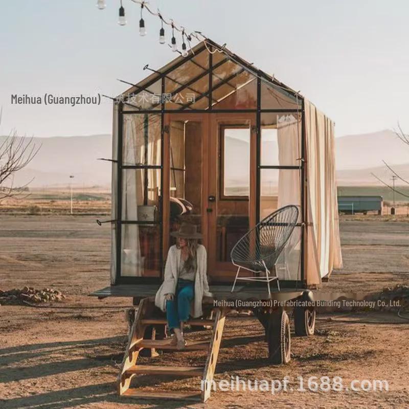 Movable Outdoor Luxury Tent: Assembled Modular Carriage for Camping and Glamping