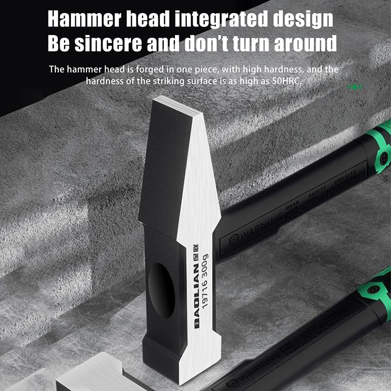 Hardware Tools, Building Decoration, Flat Head Hammer 200/300G, Plastic Coated Duckbill Hammer, Hammer Head 500G, Fitter Hammer