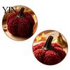Indoor Photography Props Mini Plush Artificial Pumpkin Decoration, Fall 3D Stuffed Flannel Texture Pillows Ornament for Autumn Halloween Thanksgiving