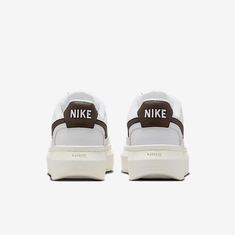 Nike Court Vision Alta sneakers leather White/Baroque Brown/Sail