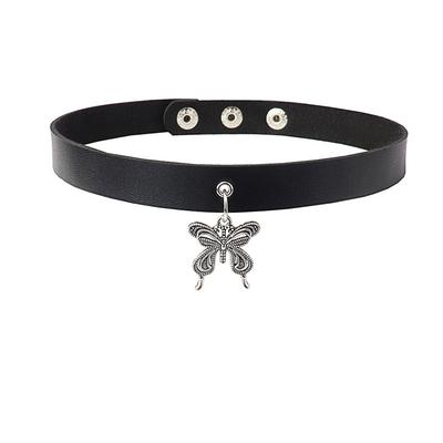 Punk Gothic Choker Necklaces For Women Girls Rivet Butterfly Bell Star Heart Cross Collar Necklaces Fashion Jewelry Gifts