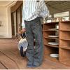 Women's Casual Retro Solid Color Denim Trouser Harajuku High Waist Loose Jeans 2026 Spring Wide Leg Baggy Y2K Pants