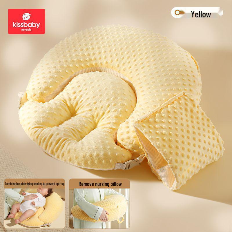 Postpartum Breastfeeding Support Pillow: Lying Down, Waist Support, Baby Holder, Sleep Wrap-Around Backrest