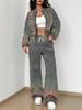 Ethnic Style Printing 1116 New Autumn and Winter New European Beautiful Woman Suit