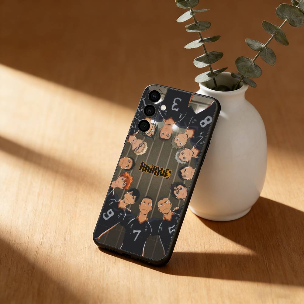 Anime H-haikyuu wallpaper Phone Case For Samsung GalaxyA13,21s,22,31,32,52,53,71,72,73,Soft Black Cover