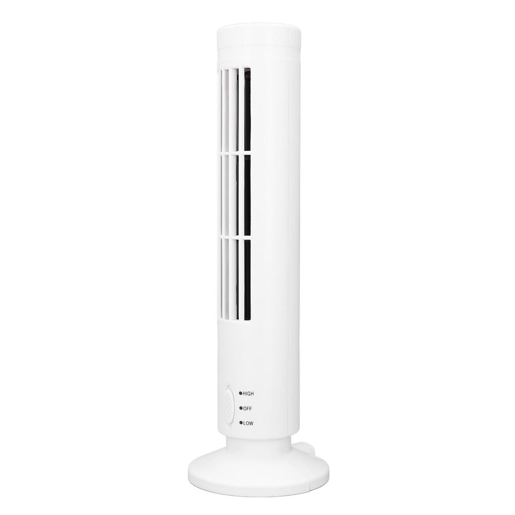 Tower Fan USB Bladeless 2 Speeds Quiet Energy Saving Portable Tower Cooling Fan for Home Use Office