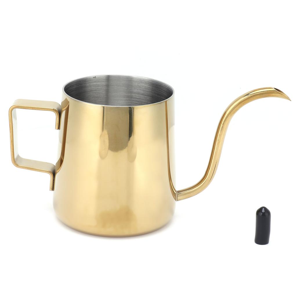 240ml 304 Stainless Steel Slender Pot   Manual Coffee Kettle for Home Restaurant