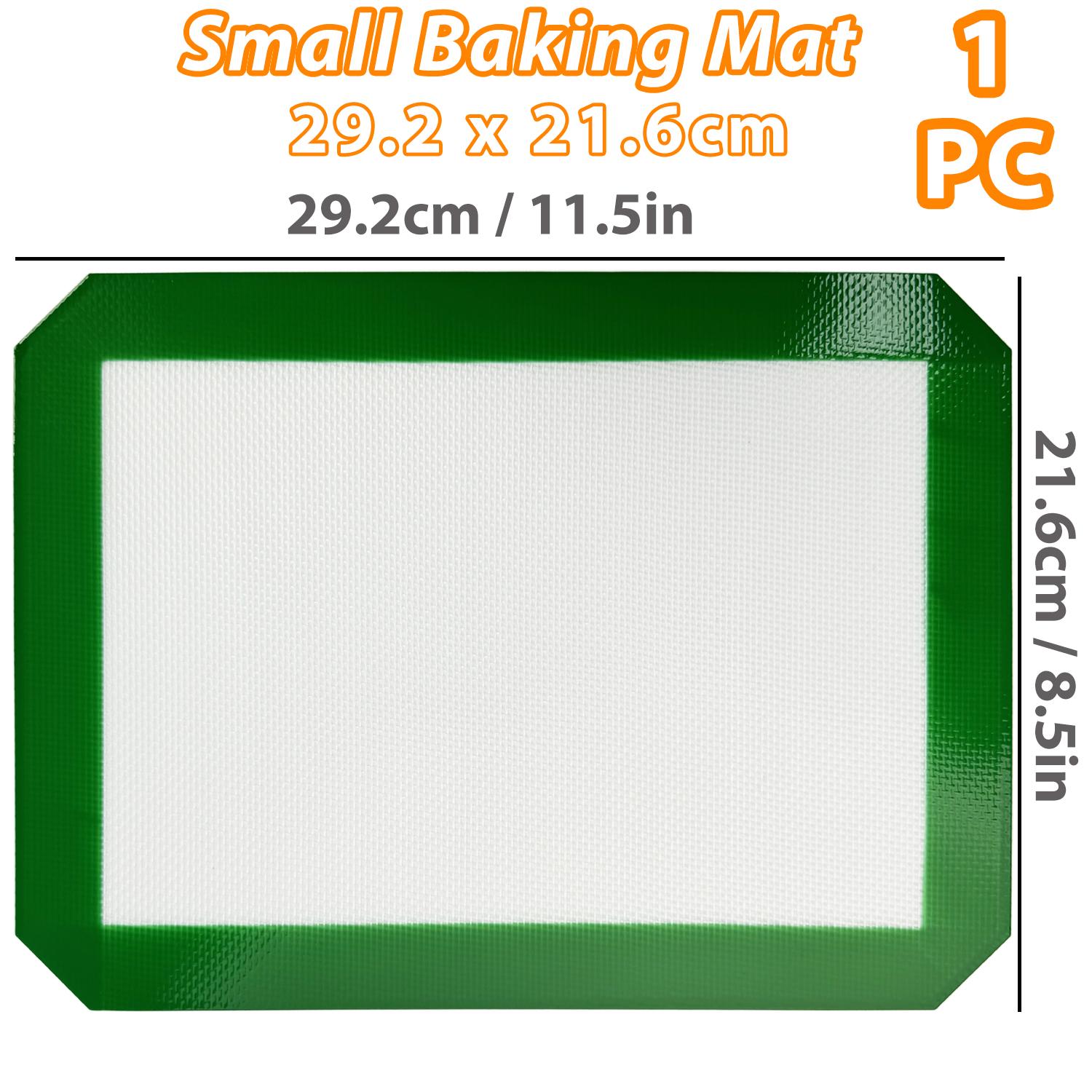Cippes Quarter Size Silicone Baking Mat, 0.7mm Thick, Oven Safe 480°F, Even Heat, Non-Stick Reusable For Baking Cookies Bread