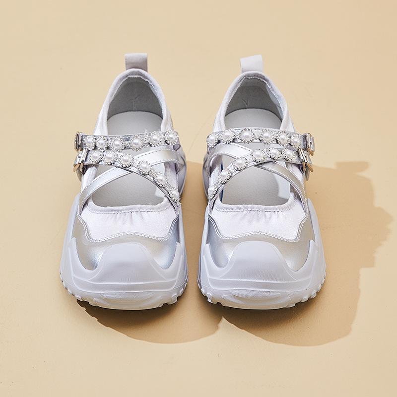 New Dad Shoes for Women Fashionable Thick-soled Sports Single Shoes