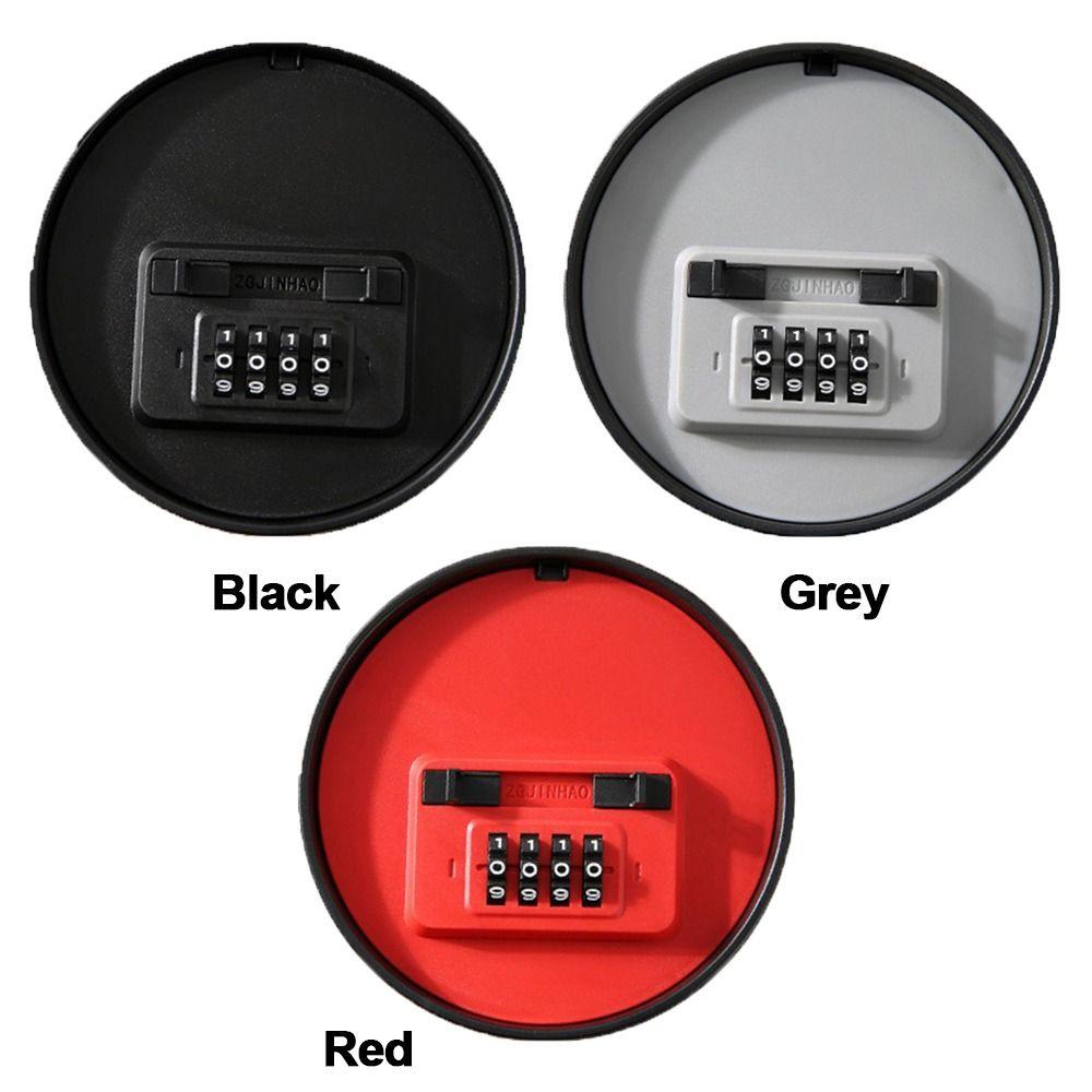 Round Shape Key Storage Case Hidden Combination Lock Useful Security Code Lock  Outdoor Use