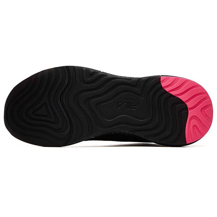 Fila Athletics Comfortable Fabric Shock Absorbing Durable Breathable Low Top Running Shoes Women Sneaker Black Silver A12W112205FBS